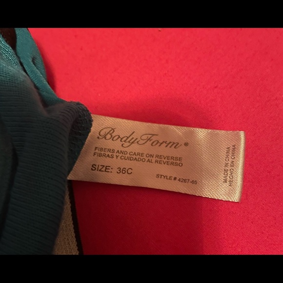 Body Form Workout Top Teal - Picture 3 of 3